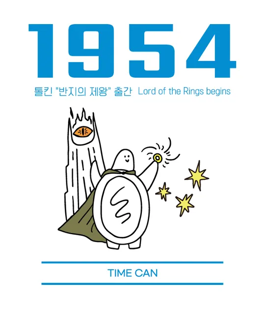1954 라벨 — 톨킨 "반지의 제왕" 출간